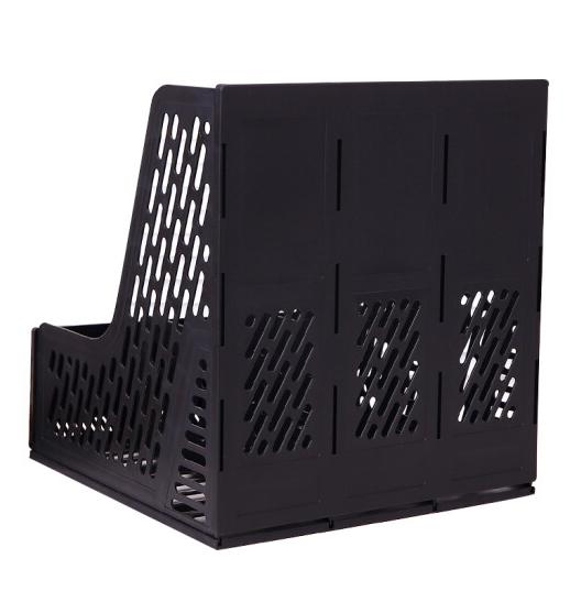 Deli 9845 document trays file box functional file organizer 3 cases desktop storage file folder with label