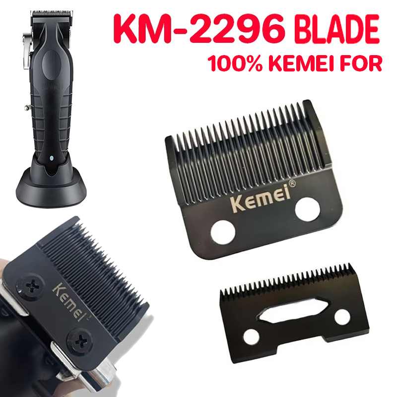 Kemei KM-2296 cuchilla de repuesto para cortadora de pelo, cabezal cortador de peluquero para cortadora de pelo eléctrica, cortadora