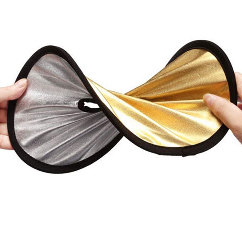 2 In1 Reflector Mini Round Hollow Reflector,Portable Hollow Light Diffuser Light Lens-Mount, Fill Light Barrier, Camera Use