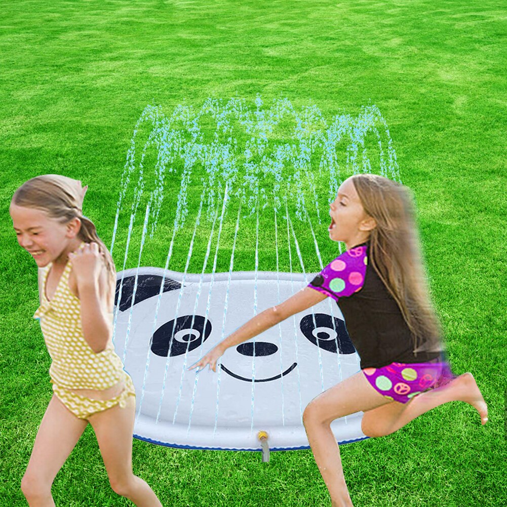 210 x 160 cm vandmatsommer børns baby lege spil strand pad græsplæne oppustelig spray vandpude legetøj udendørs karbad svømmepøl