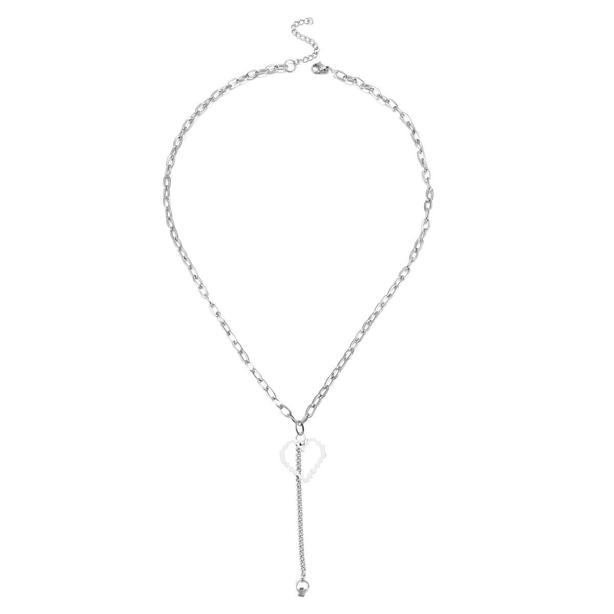 Flashbuy Gold Silber Farbe Kette Halsband Halskette Frauen Transparente Acryl Anhänger Halsketten Hüfte hüpfen Jewlery: N226419N