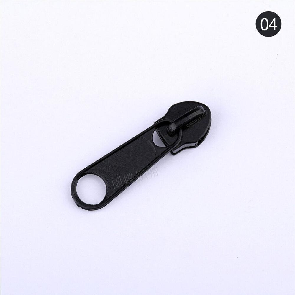 Deslizador de cremallera de Metal para manualidades, Kit de reparación de cremalleras con cabeza extractora de nailon, bolsa de ropa y maleta, accesorios DIY, 30 unidades, 5 #: 04 30pcs