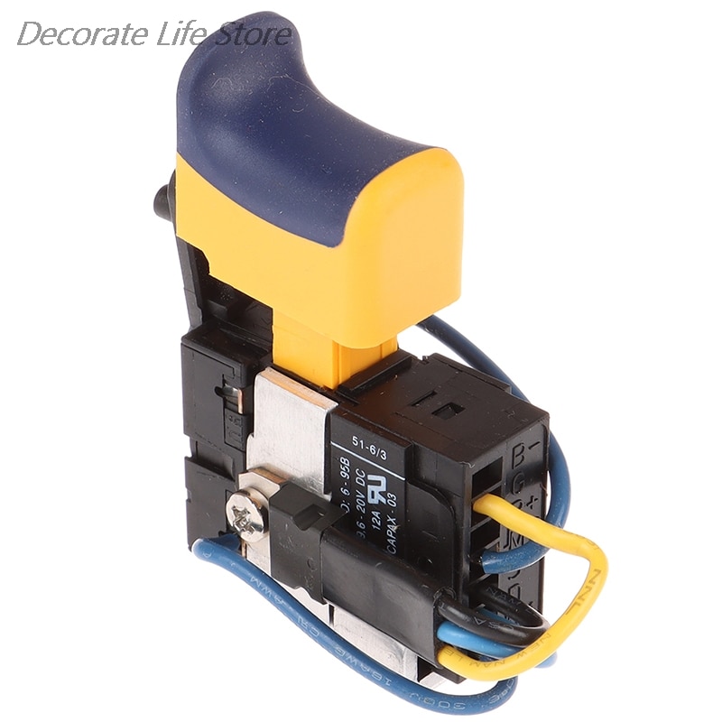 12V Lithium Rechargeable Drill 1pc Hand Drill Brushed DC Motor Speed Switch DC Motor Forward And Reverse Speed Regulating Switch