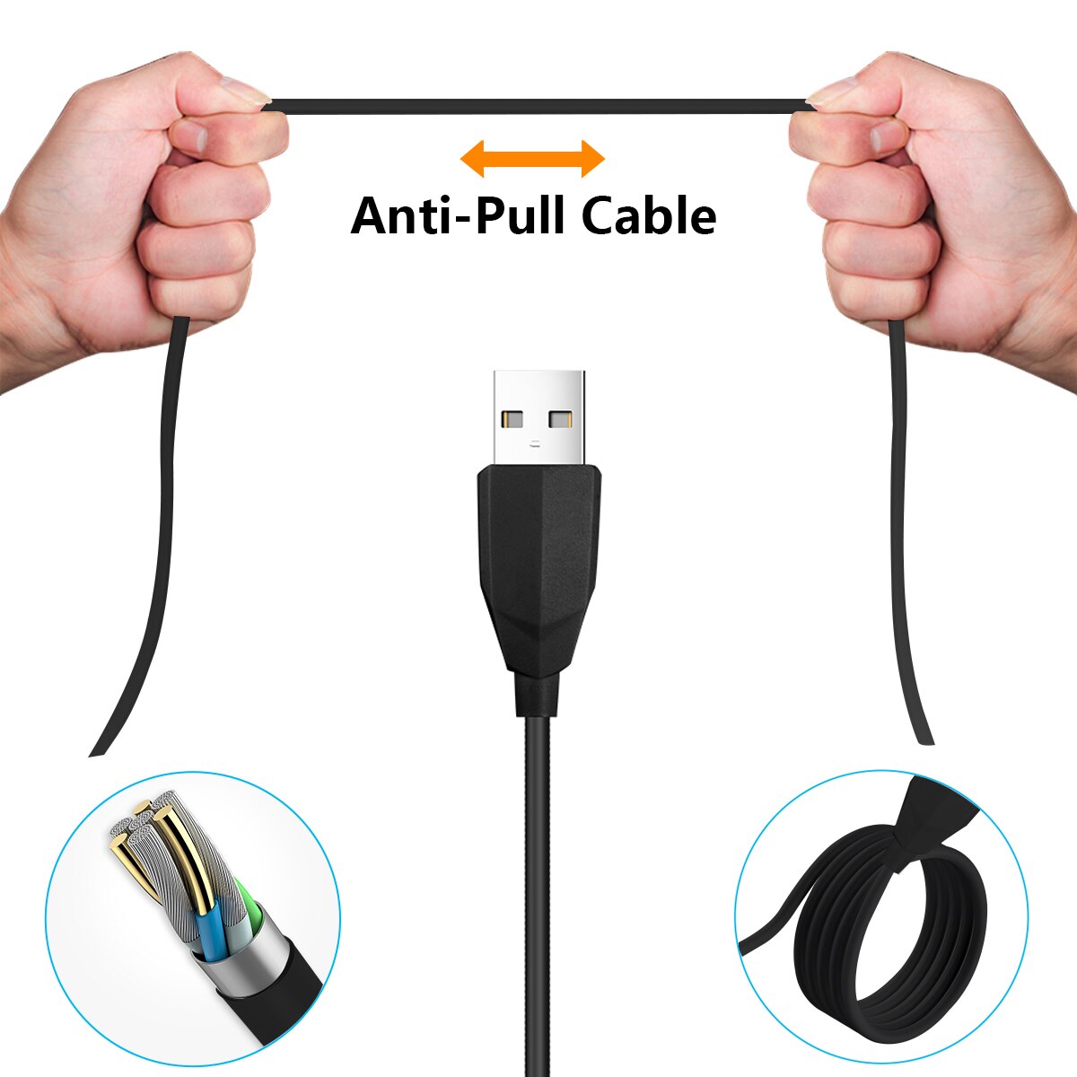 Desktop Condenser Microphone USB Wired Microphone 360 Condenser Mic Mute Touch-Button for Computer PC Laptop Office Meeting