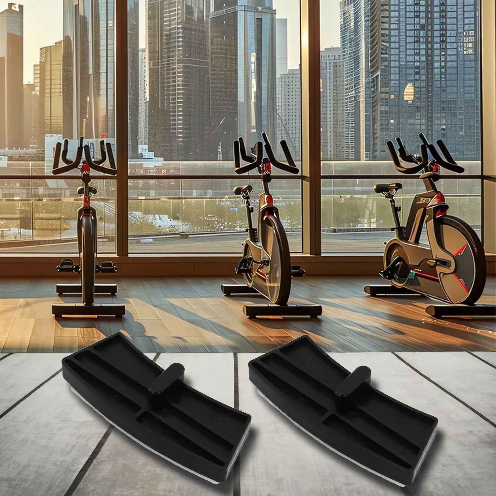 Pastillas de freno para bicicleta estática, pastillas de resistencia estacionarias para bicicleta, pastillas de freno de lana para Fitness, accesorios para gimnasio y Fitness, 2 uds.