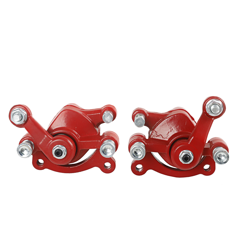 Accesorios de disco de freno para motocicleta, pinza de freno mecánica pequeña de cuatro ruedas de dos tiempos para Mini Scooter todoterreno de 49CC