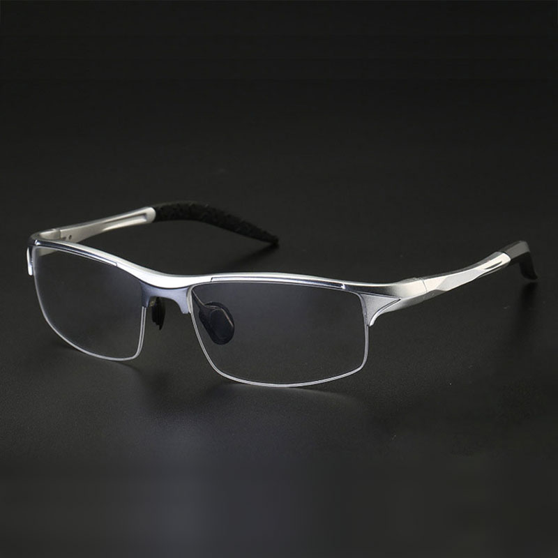 8177 Optische Brillen Frame voor Mannen Brillen Recept Bril Half Velg Man Bril Legering Frame Brillen
