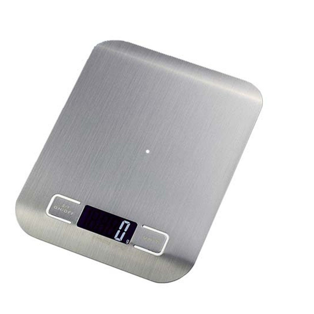 Huishoudelijke 1g 5kg / 10kg voedsel dieet postweegschaal meetinstrument slanke lcd digitale elektronische weegschaal: Zwart / 5kg