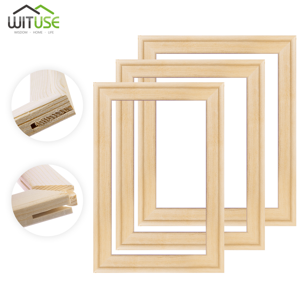 WITUSE can DIY Canvas Stretcher Frame family WOODEN FRAME 30CM 40CM 50CM 60CM use for oil oil painting posters Decorating office