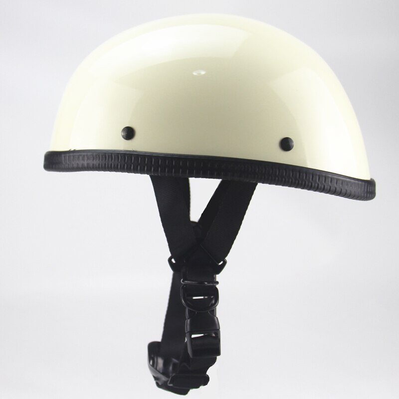Vintage Half Face Motorcycle Helmet Retro German Kask Cafe Racer Scooter Cruiser Capacete approved,ABS