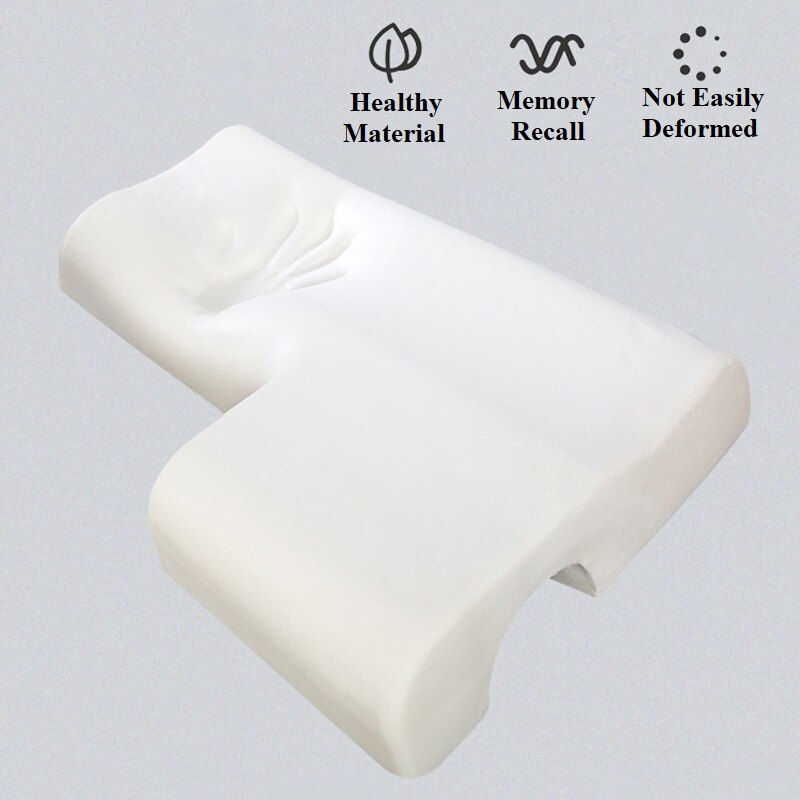 Almohada de espuma viscoelástica para parejas, almohada para abrazar, antipresión, para dormir de lado, ropa de cama