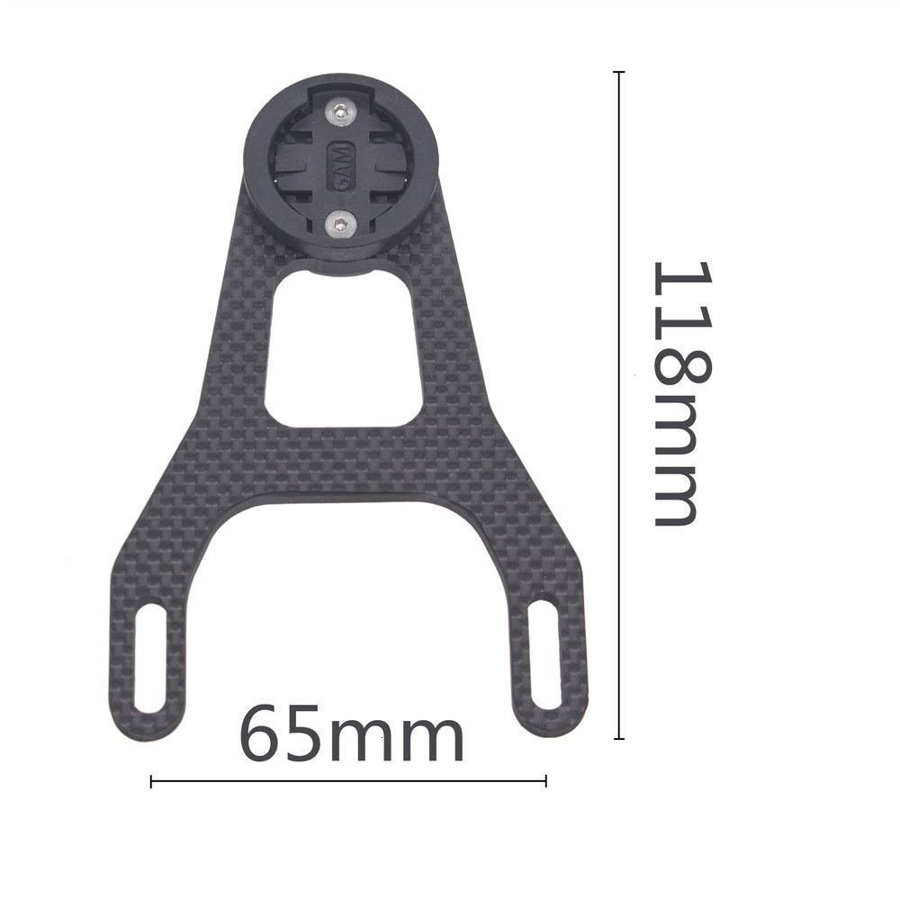 Soporte de fibra de carbono para ordenador de bicicleta, soporte para Garmin, manillar 5D para GoPro