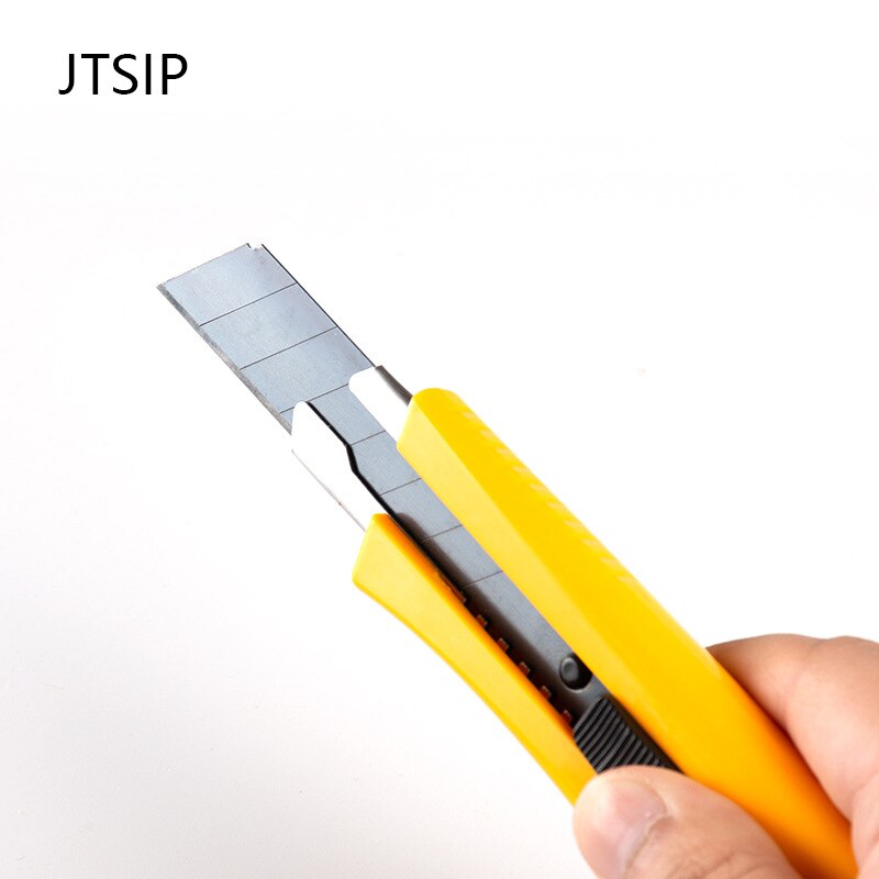 Jtsip Rvs Utility Knife Snap Off Metalen Mes Muur Papier Snijgereedschap Briefopener Office Briefpapier Art Mes