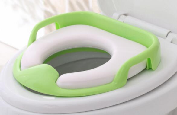 Children Toilets with Handles Kid's Safe Potty Seat Belt Toilet Seat Cover Potties: Green