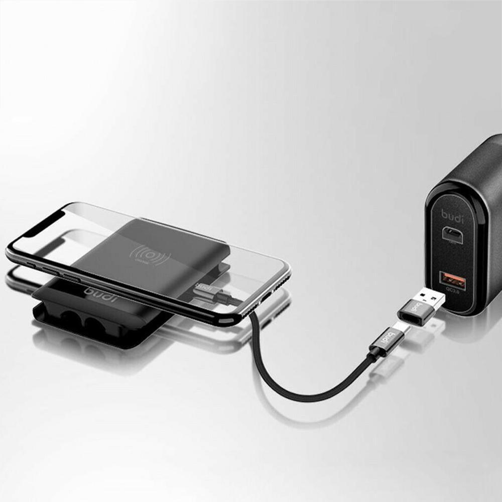 Multifunctionele Universele Smart Adapter Card Opslag Datakabel USB Doos Draadloos opladen voor iPhone Xiaomi Huawei