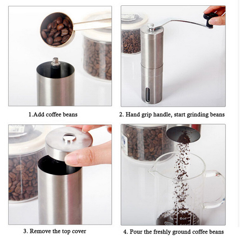 1pc handmatige koffiemolens roestvrijstalen bonenconische braammolen handgemaakte koffiebonenmolen keukenbenodigdheden