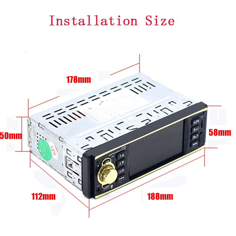 KKMOON 4.1 Inch BT 2.0 Colourful HD Monitor Auto Multimedia Car Fm Radio MP5 Car Player Car Radio Car Accessories