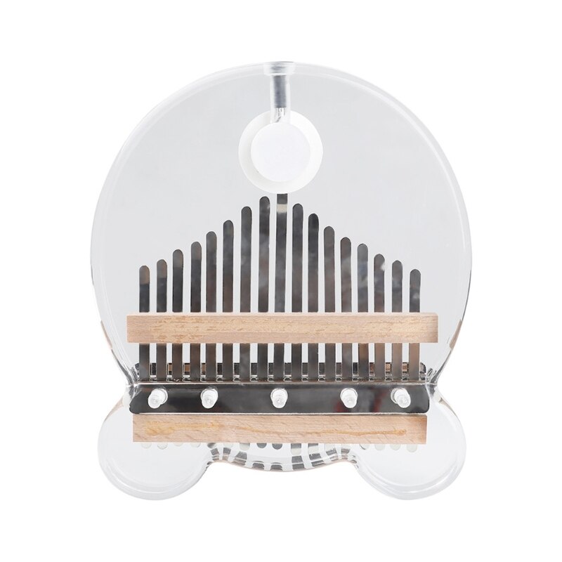 17 Keys EQ kalimba Thumb Piano Link Speaker Electric Pickup Cable 17 keys Kalimba Musical Instrument: White
