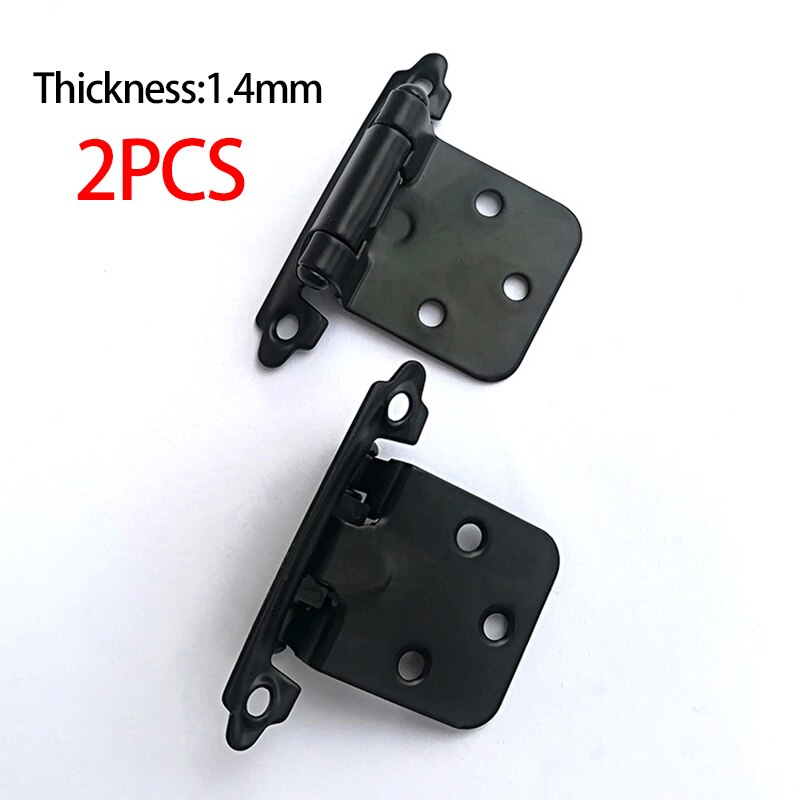 2PCS Steel American Self Closing Spring Cabinet Hinge Overlay Cabinet Door Hinges Flush Cabinet Hinges: 2