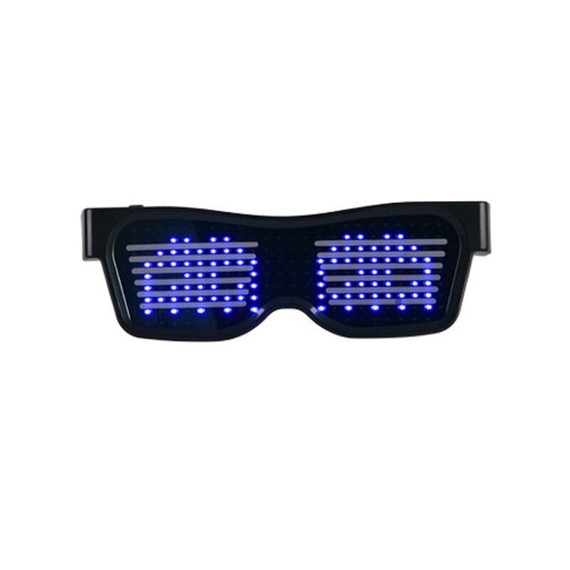 Display Die Bluetooth Gläser Mit Die Geladenen Magie-Umgewandelt DIY LED: Blau