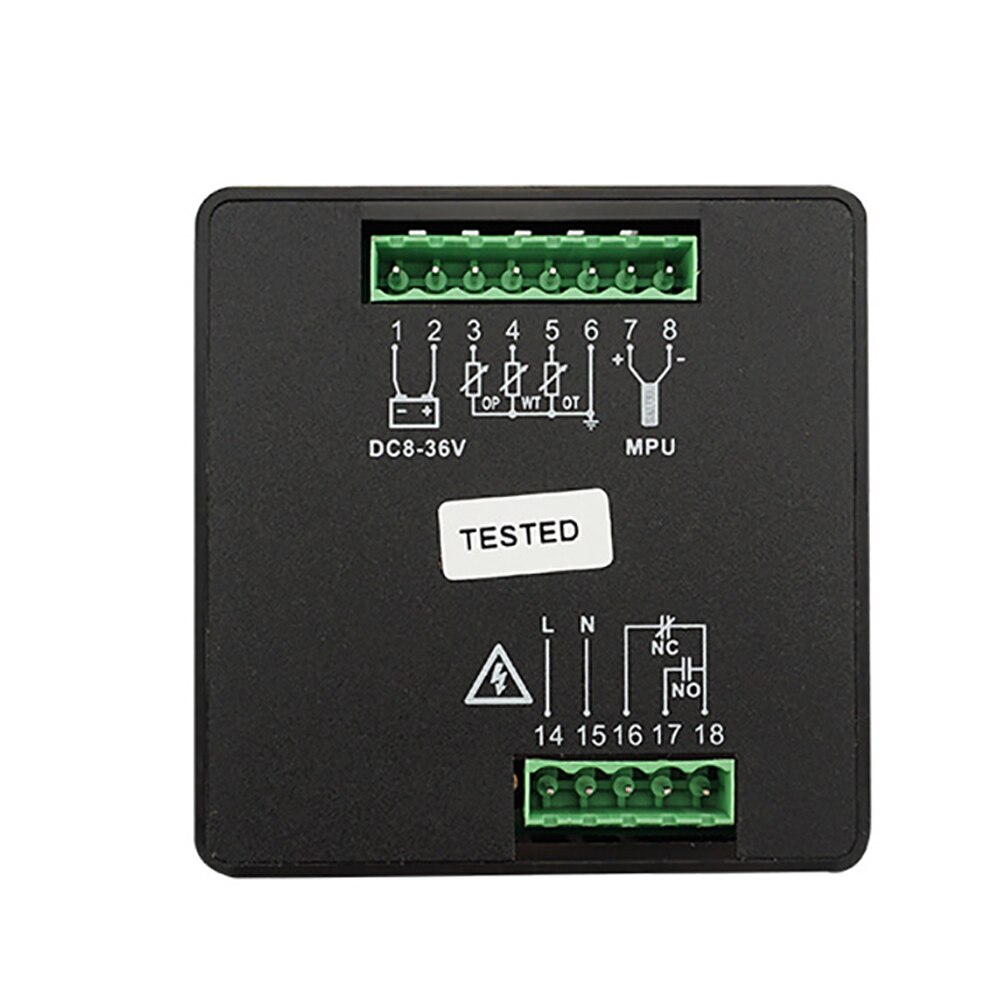 GM50H Oil Pressure Gauge Generator Set Controller Test LCD Display Accessory Rotating Speed Digital Multifunction Meter ABS