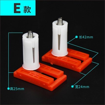 2Pcs toilet seat cover Fixings Plastic toiletseat Screws Quick Release Hinge toilet Mounting connector Repair Parts: E