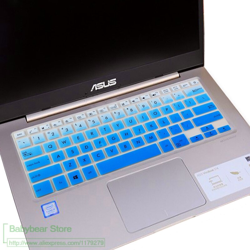 Pour ASUS ZenBook Flip 14 UX461UA UX461UN UX461FN UX461F UX461U UX461 UA UN FN UX 461 ordinateur portable 14 pouces clavier housse de protection: fadeblue