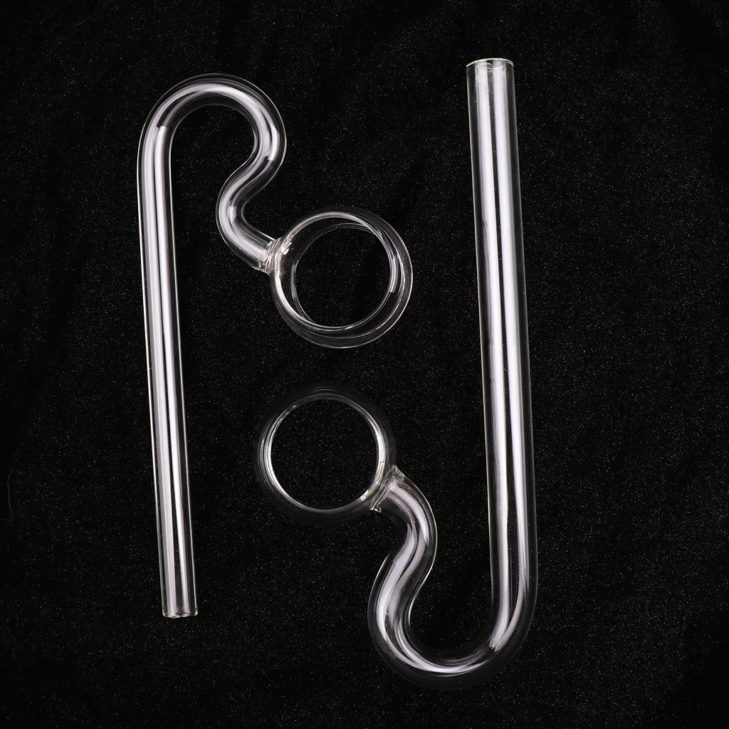 13mm planter akvarium glas lilje rør indløb og lilje rør udløb for
