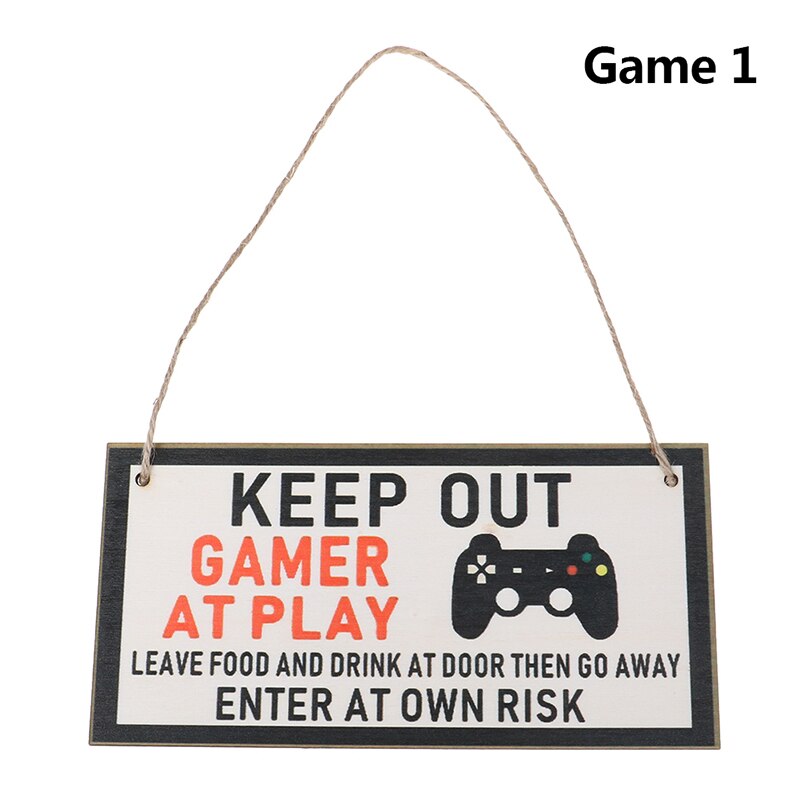 Houden Gamer Grappige Slaapkamer Zoon Brother Boyfriend Echtgenoot 10Cm * 20Cm: G1