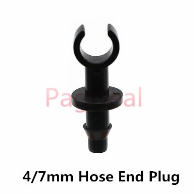 47 mm slangestik fittings drypvanding modhager til 1/4 " 4/7mm haveplæne vandslange ventil kobling tilbehør: Sort