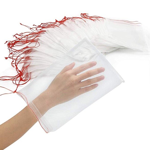 100cps Nylon Insect-proof Net Bag, Fruit Rope Bag, Vegetable And Fruit Bag: 25cm