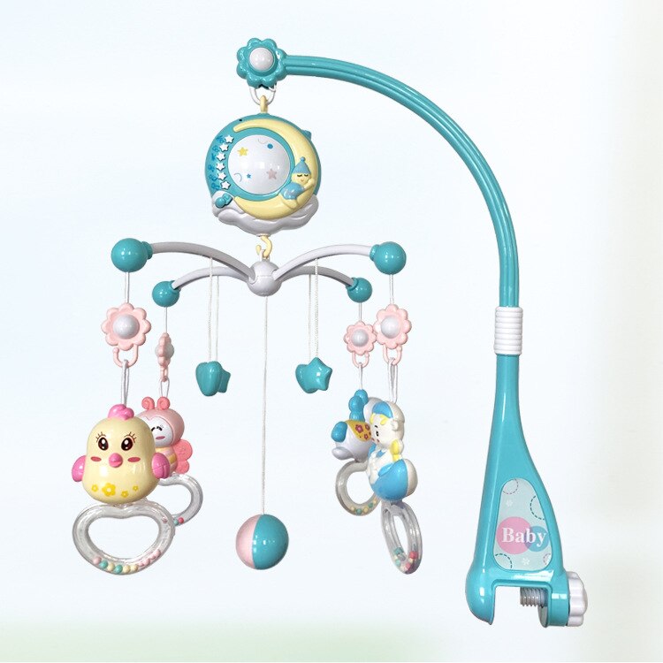 Culla Sonagli Giocattoli Infantili Letto Campana cellulari del Giocattolo Neonato Supporto Rotante lampada di Proiezione Musicale Scatola Neonati Precoce Strumento Educativo
