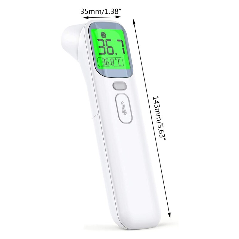 Forehead Infrared Thermometer LCD Display Digital Measurement with Fever Alarm