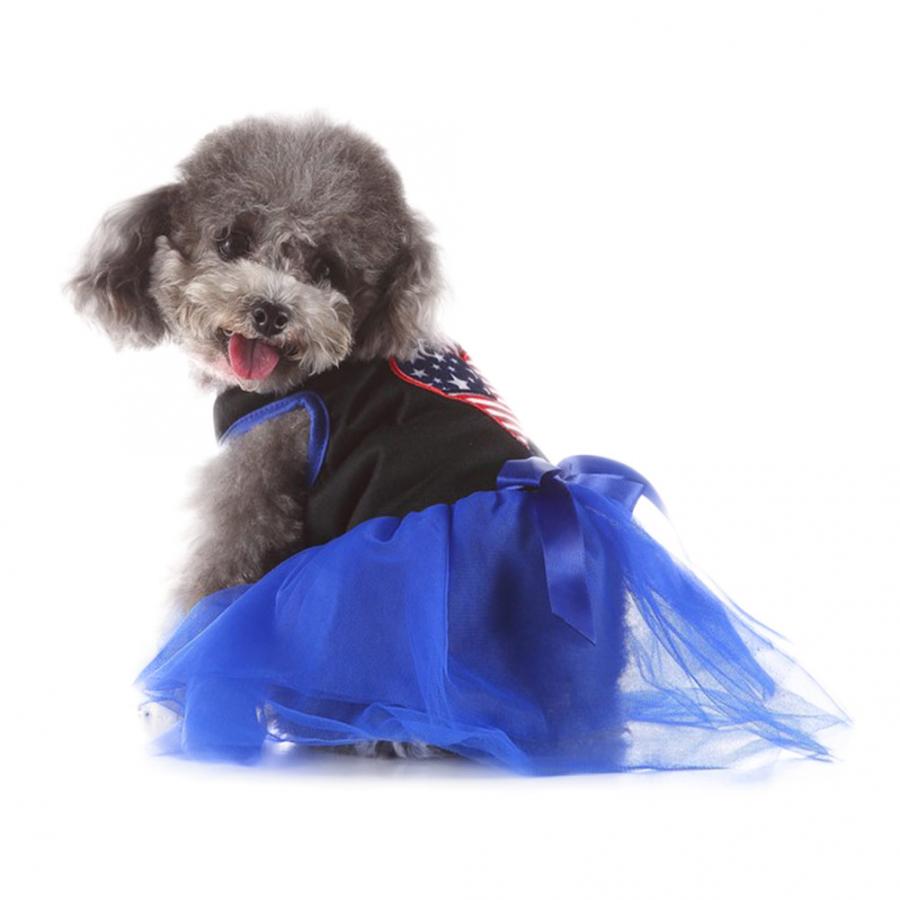 Leuke Polyester Pet Dog Zomer Prinses Jurk Kleding Puppy Lace Strik Rok Apparel Kostuum voor de Zomer Kleding