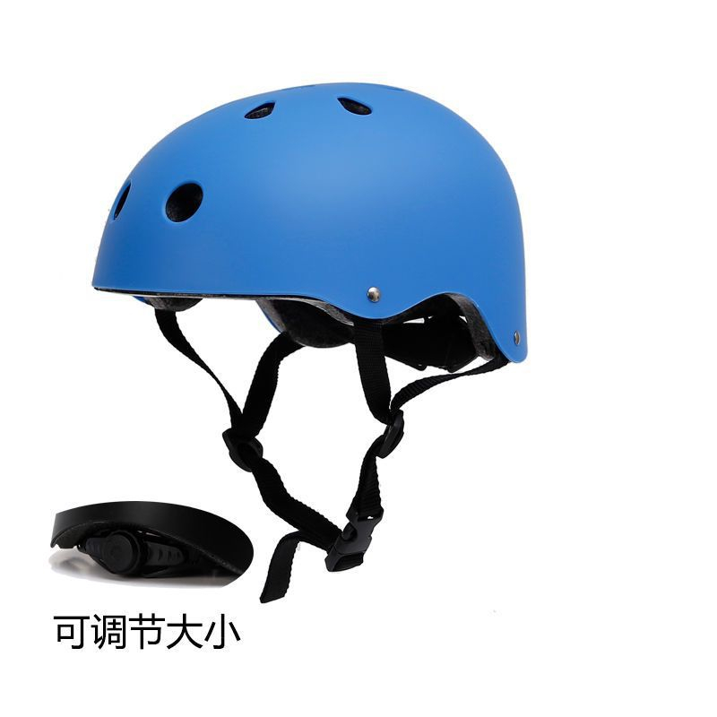 Electric Scooter Round Bike Helmet Cycling Skateboard Ski Child Sports Safety Bicycle Helmet Four Seasons Bike Accessories: S / black