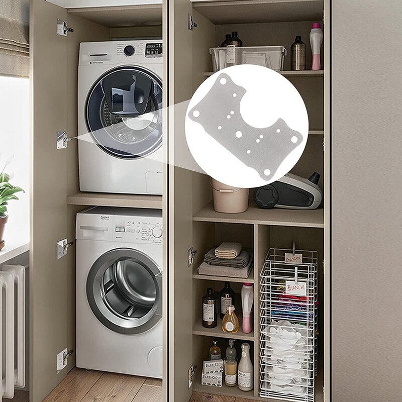 6Pcs Hinge Repair Plate Brackets,Cabinet Hinge Repair Plate Kit With Hole And Screw For Protection Wood Kitchen Cupbo