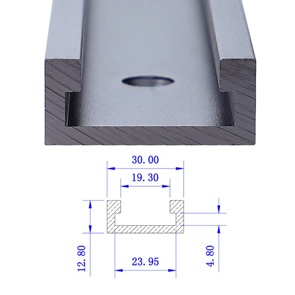 T Slot DIY Jig Sliding Router Table Miter Track Woodworking Tool T-slot T-track 600-1200mm Multifunction T Tracks