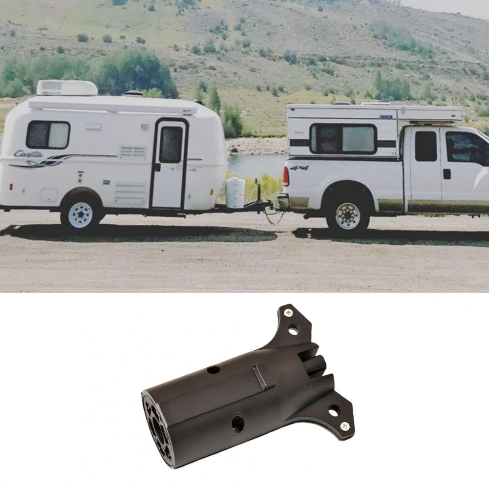Trailer Adapter Round High Strength 7Pin to 4Pin Universal Trailer Connector for Motorhome