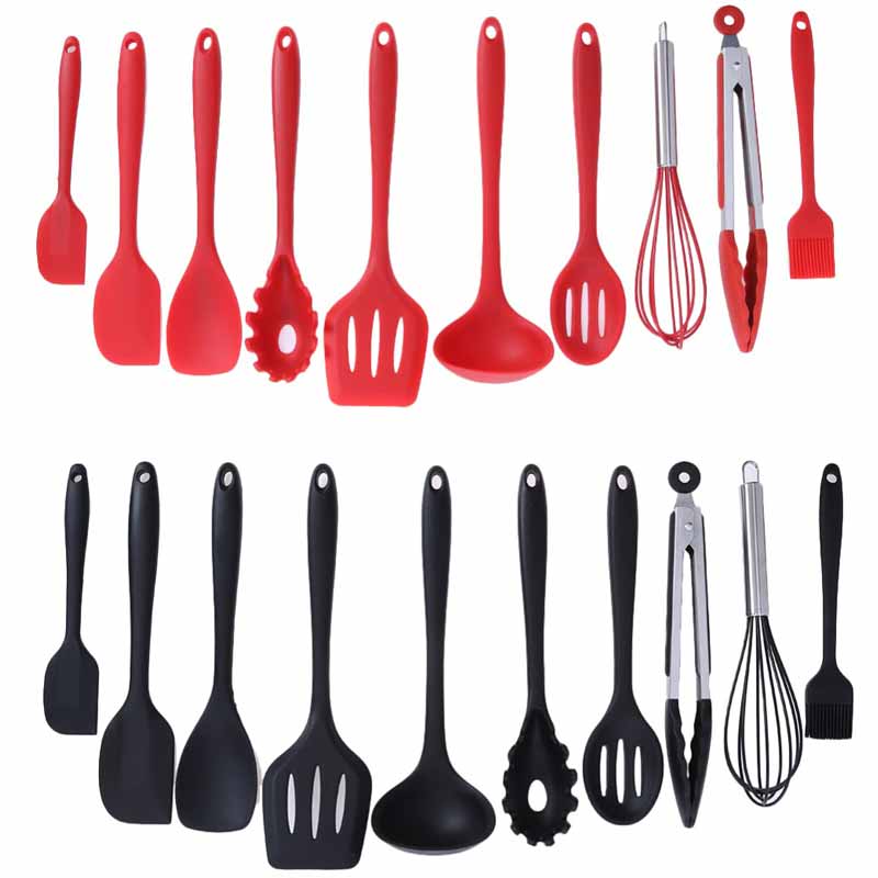 Non-Stick Silicone Cooking Utensils Set Spatula Shovel Cooking Tools Set High Temperature Resistance Kitchenware Accessories