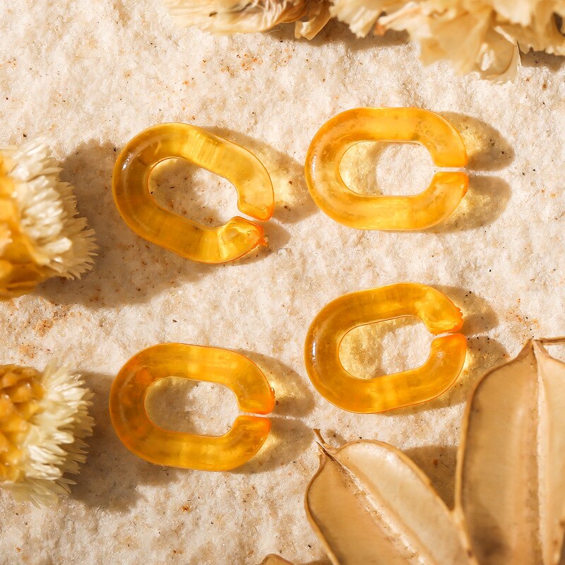 50 st nagelkonst strass oval nyckelring regnbågsfärger 3d nagelhartsberlocker för manikyr nageltillbehör för pysselhantverk: Orange