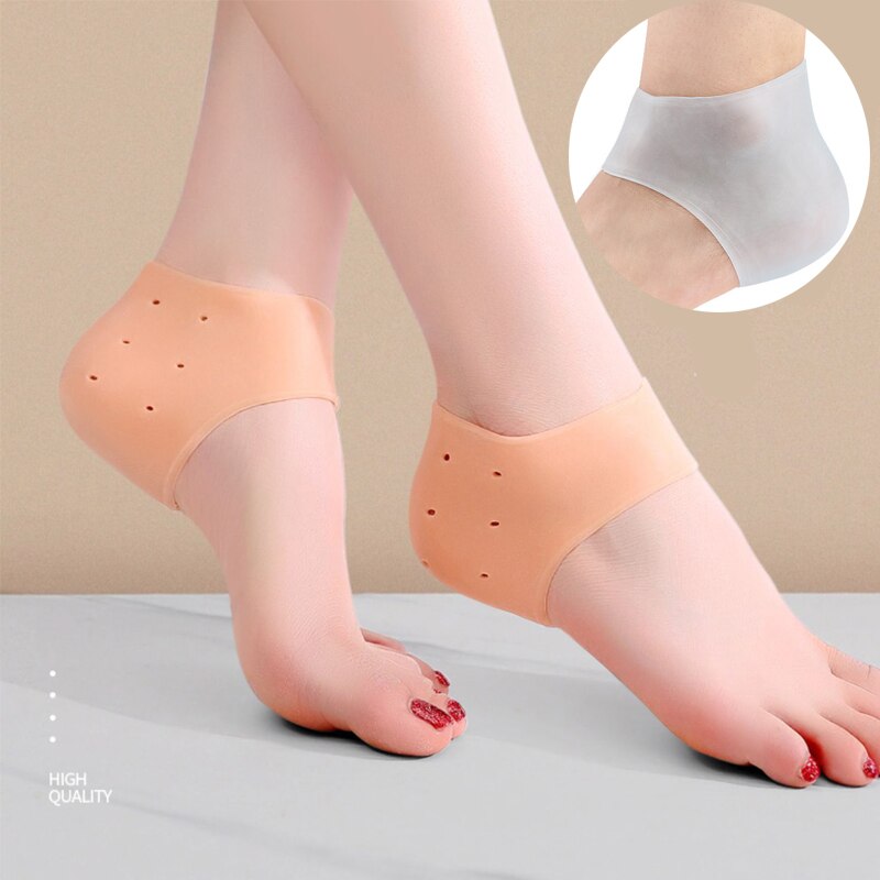 Silicone Heel Protector Protective Spur Pads for Relief Plantar Fasciitis Reduce Pressure on Heel Foot Skin Care Protectors