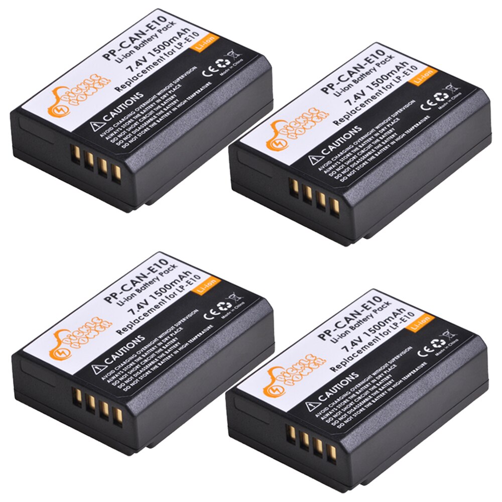 2 uds LP-E10 LP E10 LPE10 de batería de la cámara y Cargador USB LED para Canon 1100D 1200D 1300D 2000D beso X50 X70 rebelde T3 T5.: 4 Battery