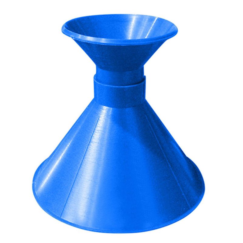 Car Windshield Outdoor Round Ice Scraper Snow Remover Tool Cone Shaped Funnel: Blue