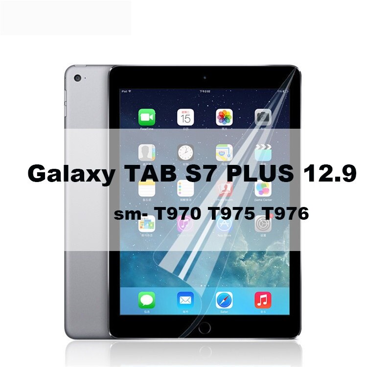 3 PCS PET Soft Screen Protector for Samsung Galaxy tab s7 11 " T870 plus 12.9 T970 S6 Lite 10.4 10.5 T860 Protective Film P610: For TAB S7 PLUS 12.9