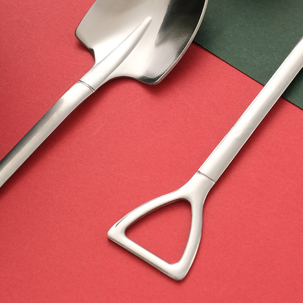 6 kinds of shovel coffee spoon golden spoon stainless steel spade spoon watermelon spoon dessert spoon ice cream spoon