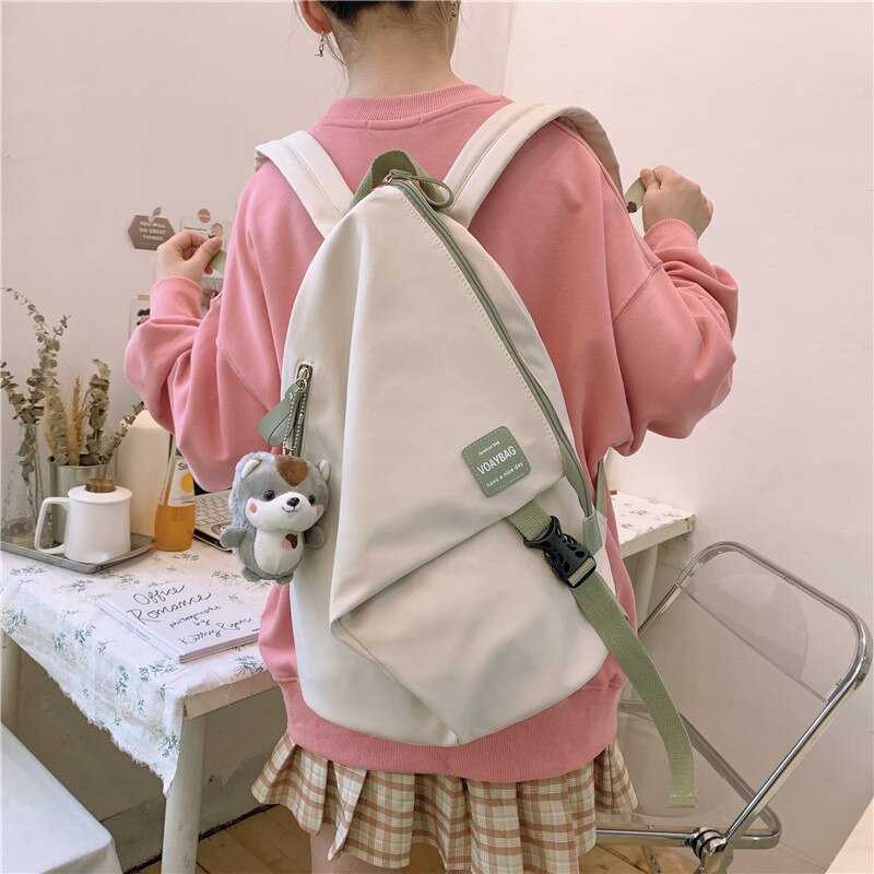 Nylon School Bags for Teenage Girls Large Capacity School Laptop Backpacks Women Travel Shoulder Bags College Students Bookbags