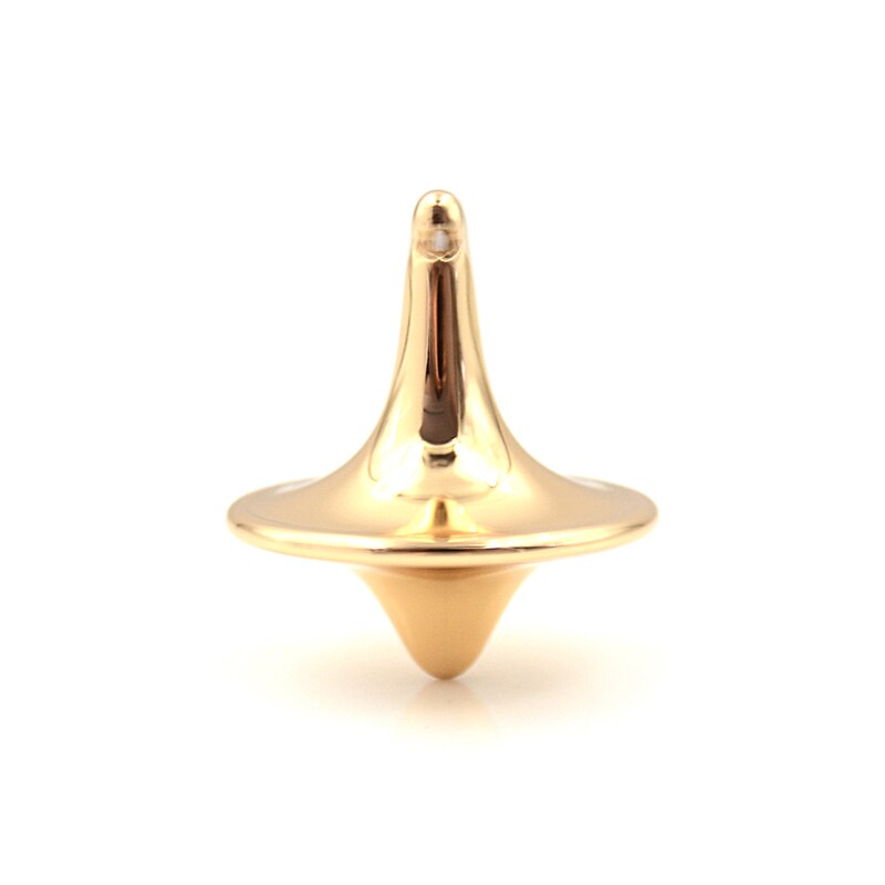 Peonza giratoria de plata de gran precisión, giroscopio de Metal con estampado de tótem: Oro