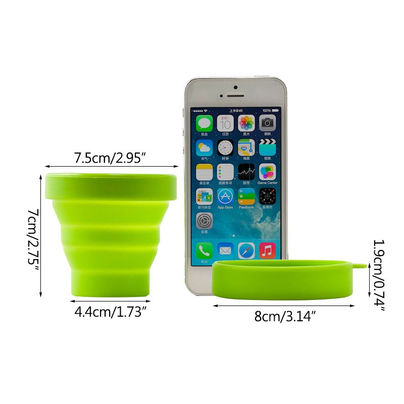 Reisbeker multifunctionele outdoor reisbeker draagbare telescopische mini reisbeker siliconen opvouwbare beker opvouwbare waterbeker