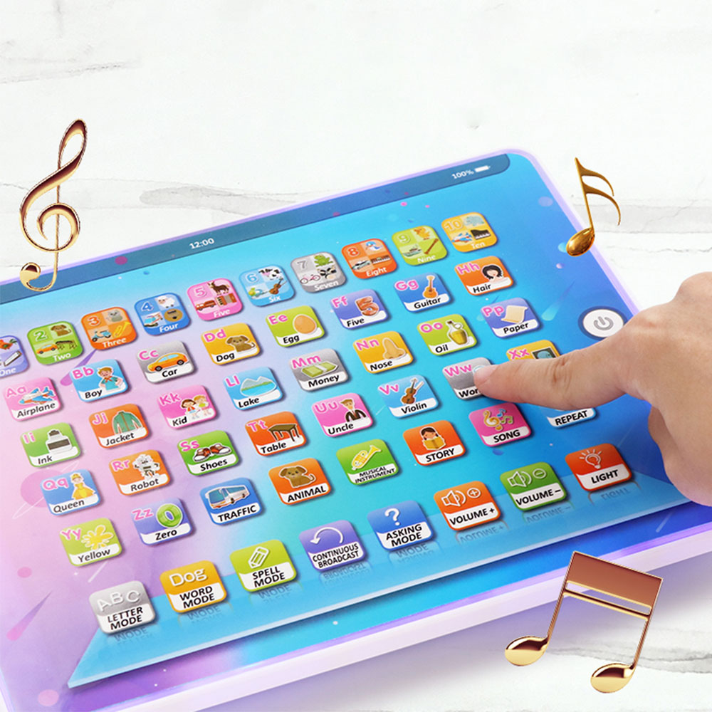 Englisch Lernen Maschine Alphabet Baby Tablette Pädagogisches Spielzeug Für freundlicher Elektronische berühren Tablette Computer freundlicher Spielzeug