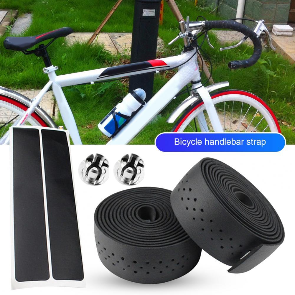 Bar Tape 6 Colors Handlebar Wrap Faux Leather Durable Stylish Bicycle Handle Bar Wrap